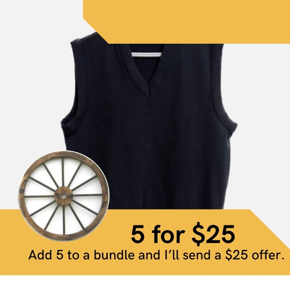 Vintage v-neck sweater vest. - Picture 1 of 3